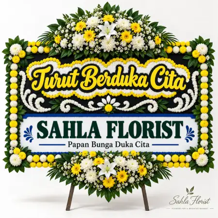 Papan Bunga Duka Raffles Hills